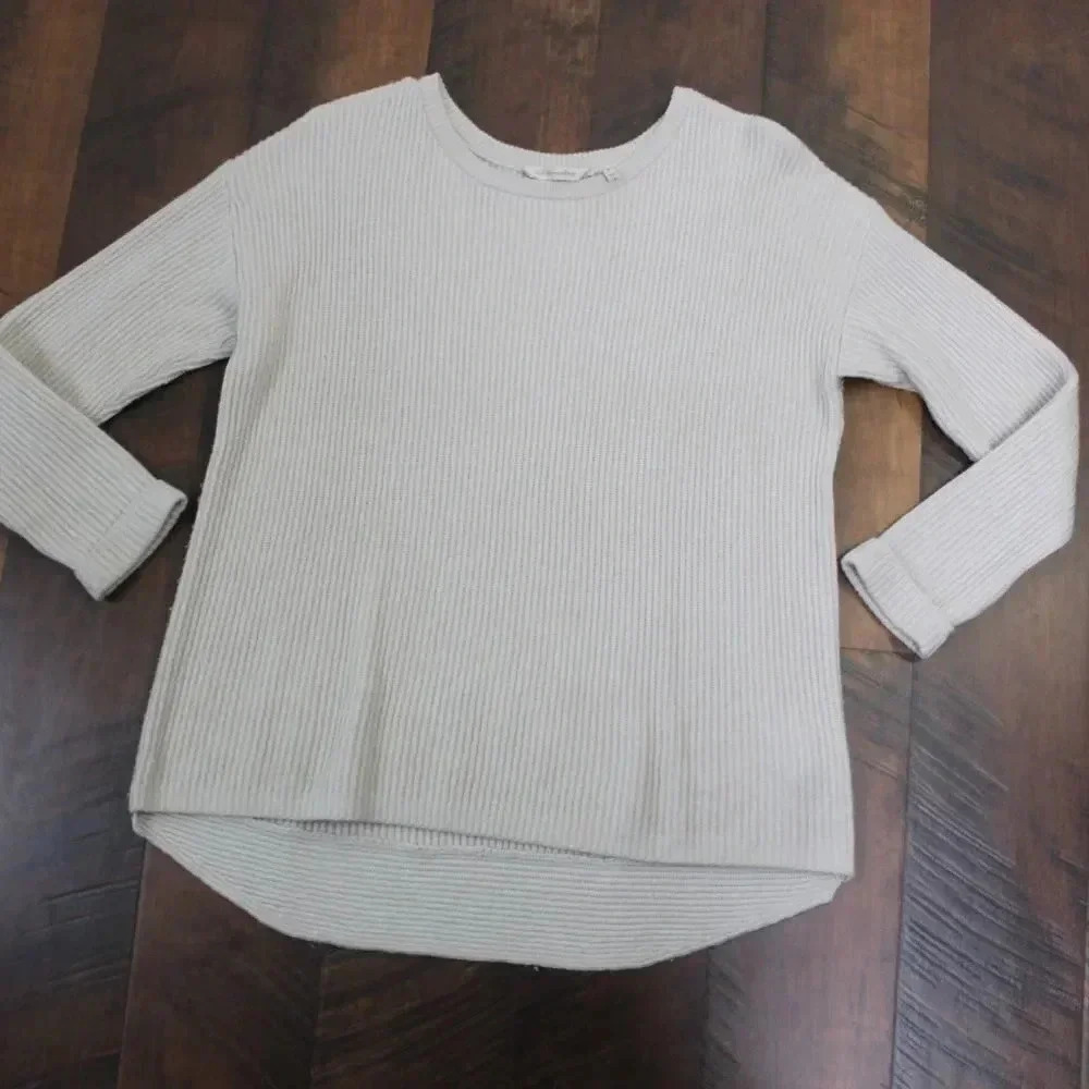 Soft Surroundings cream knit sweater size medium - Picture 2 of 13